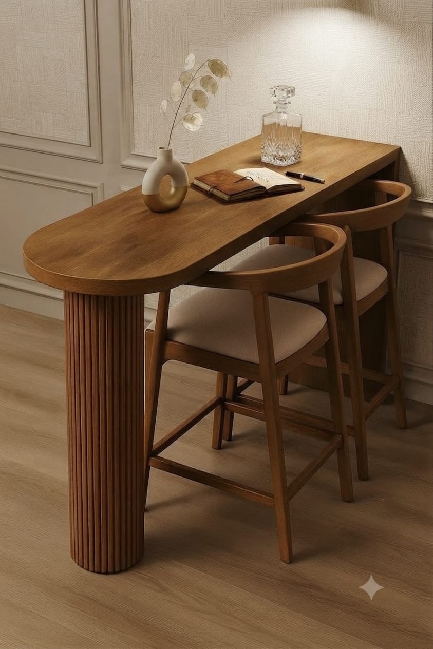 Solid Sheesham wood console table with sleek design, ideal for entryways, by Sellixpk Furniture Hub.
