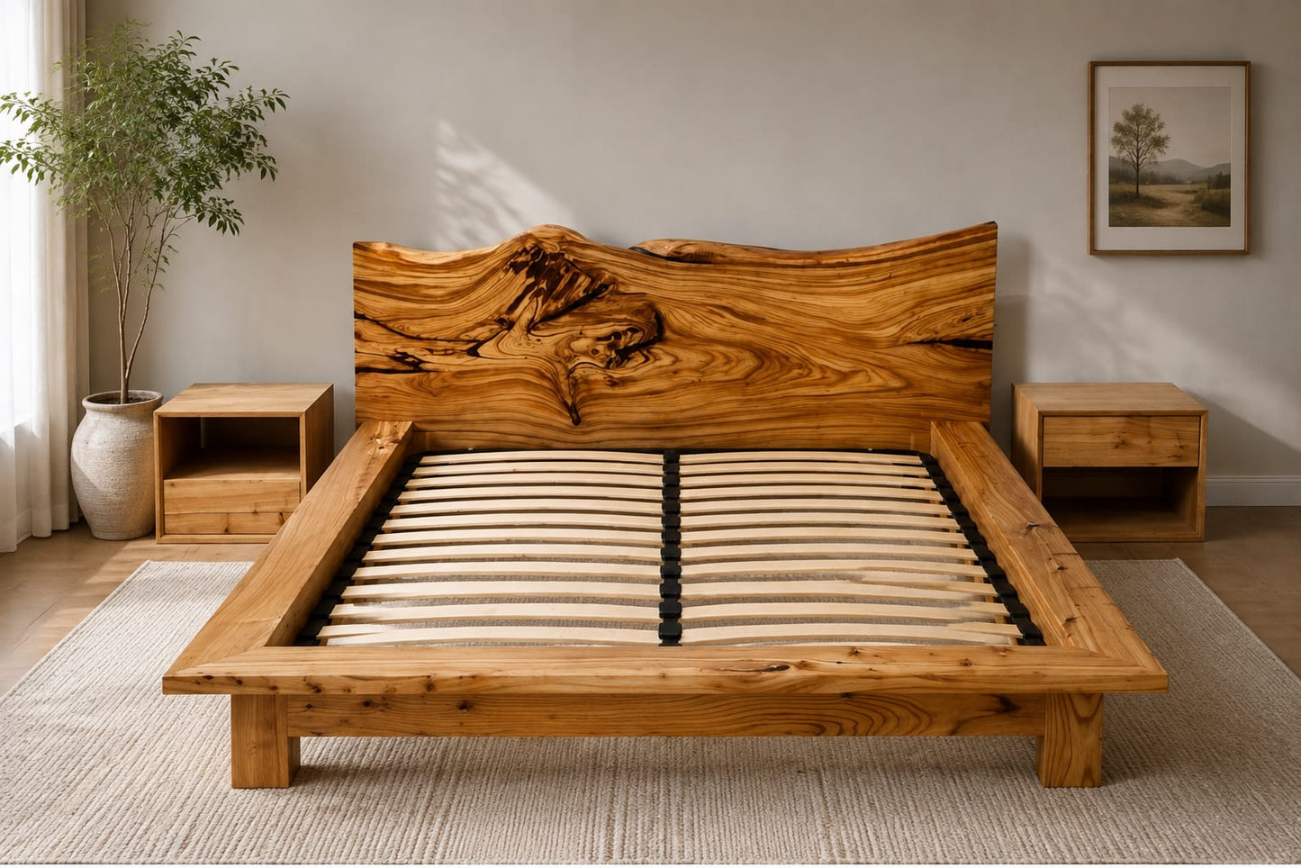 Premium Sheesham Wood Luxury Bed Frame