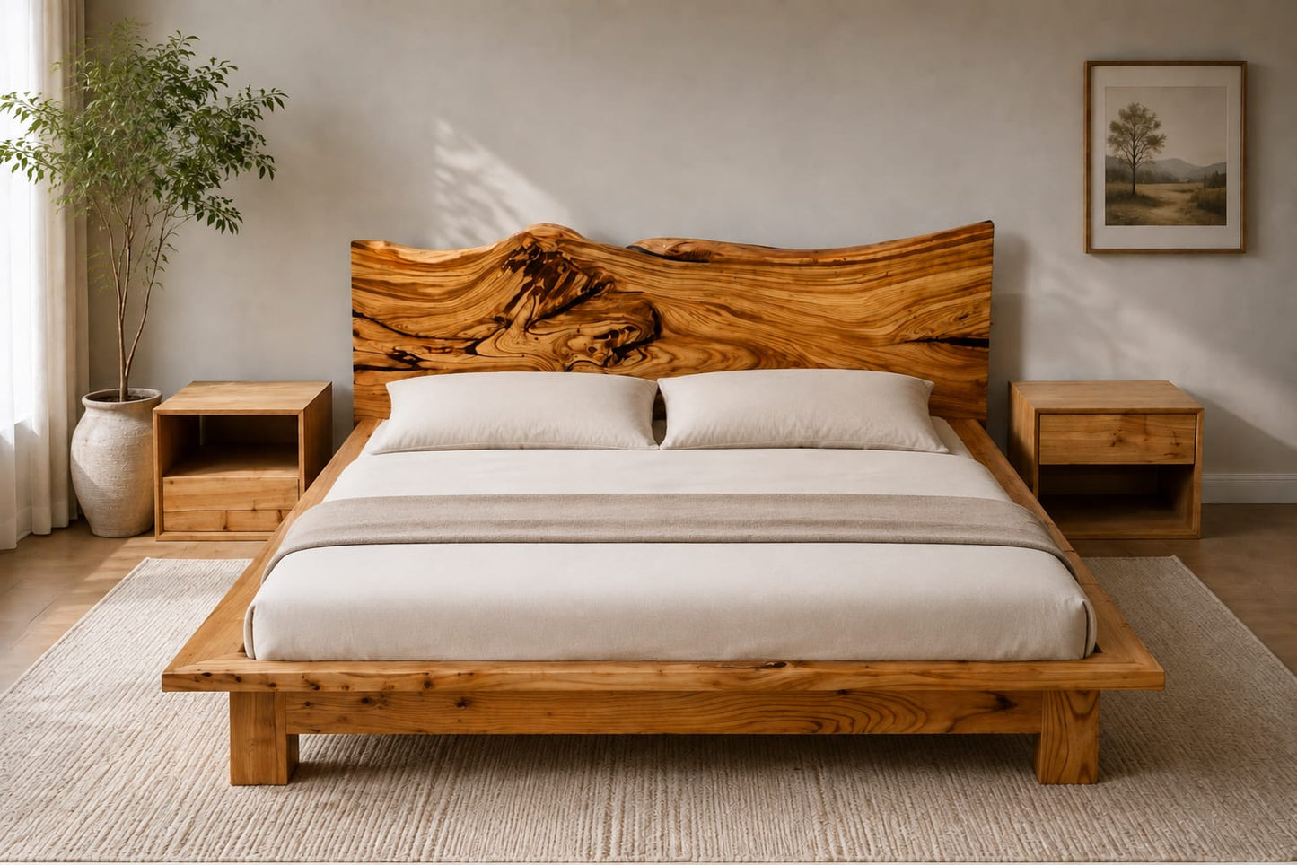 Premium Sheesham Wood Luxury Bed Frame
