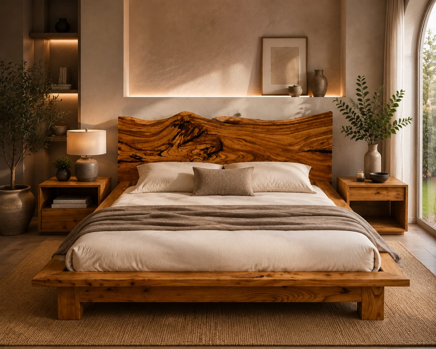 Premium Sheesham Wood Luxury Bed Frame
